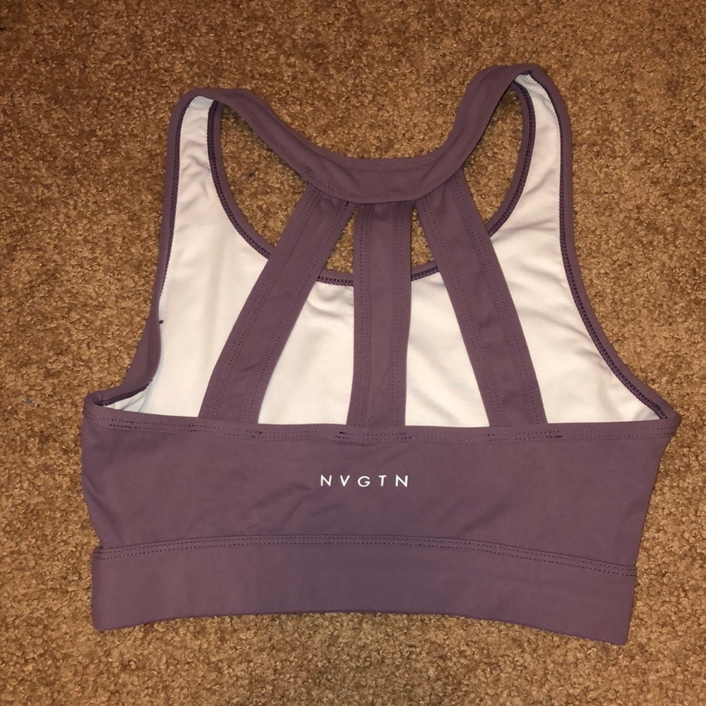 NVGTN purple lilac sports bra